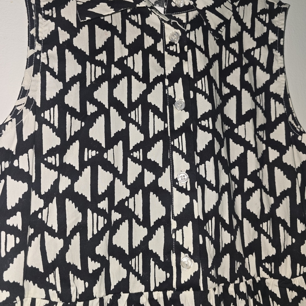 Rachel Zoe Black and White Long Sleeve Dress - Picture 3 of 7
